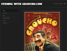 Tablet Screenshot of eveningwithgroucho.com